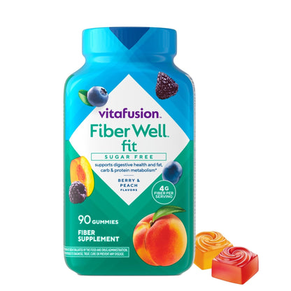 Vitafusion Fiber Well Fit Gummies Supplement, 90 Count (Packaging May Vary) - PrimeBioHealth - canada supplements