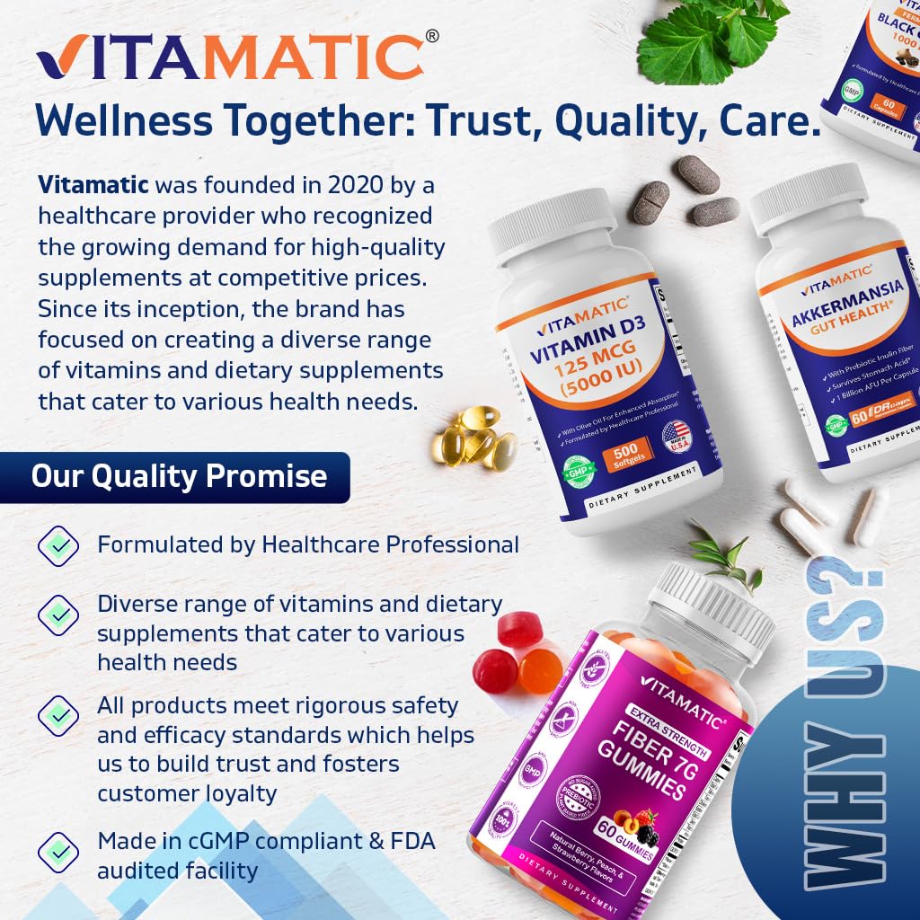Vitamatic Folic Acid 1000 mcg (1 mg) - Vegetarian Tablets - 1667 mcg DFE - Vitamin B9 (240 Count (Pack of 1)) - PrimeBioHealth - canada supplements