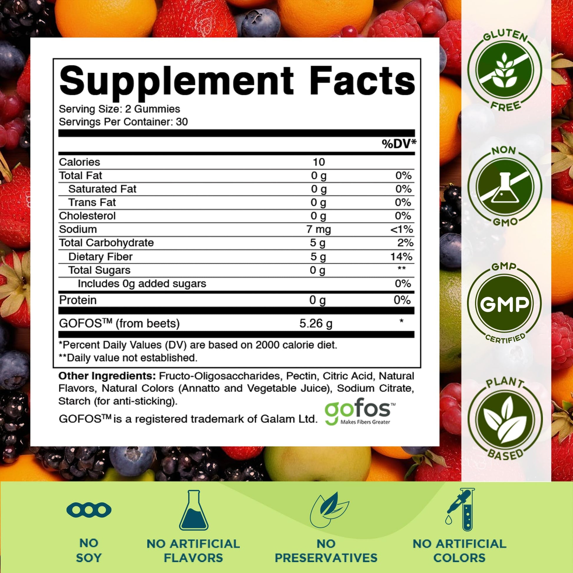 Vitamatic Kids Prebiotic Fiber Gummies – Extra Strength 4g Fiber – Zero Sugar Added – 60 Pectin-Based Gummies – Digestive Health & Regularity Support - PrimeBioHealth - canada supplements