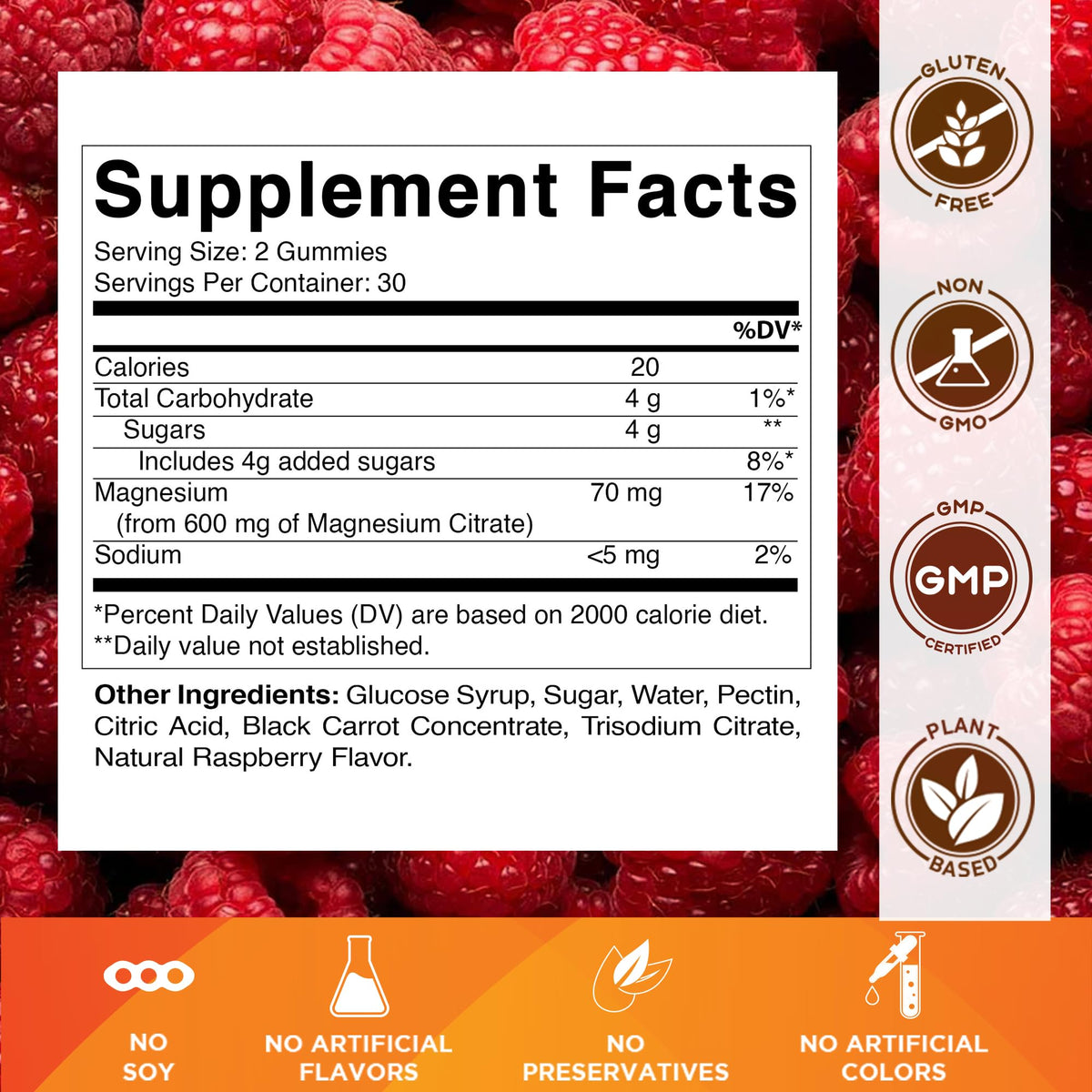 Vitamatic Magnesium Gummies 600mg per Serving – 60 Vegan Gummies – Relaxation, Muscle, Bone & Energy Support – 3 Pack - PrimeBioHealth - canada supplements