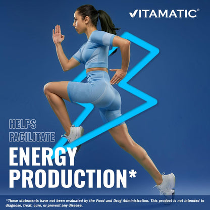Vitamatic Vitamin B12 5000 mcg – 365 Fast Dissolve Tablets Berry Flavor – Supports Energy Production & Nervous System Health - PrimeBioHealth - canada supplements
