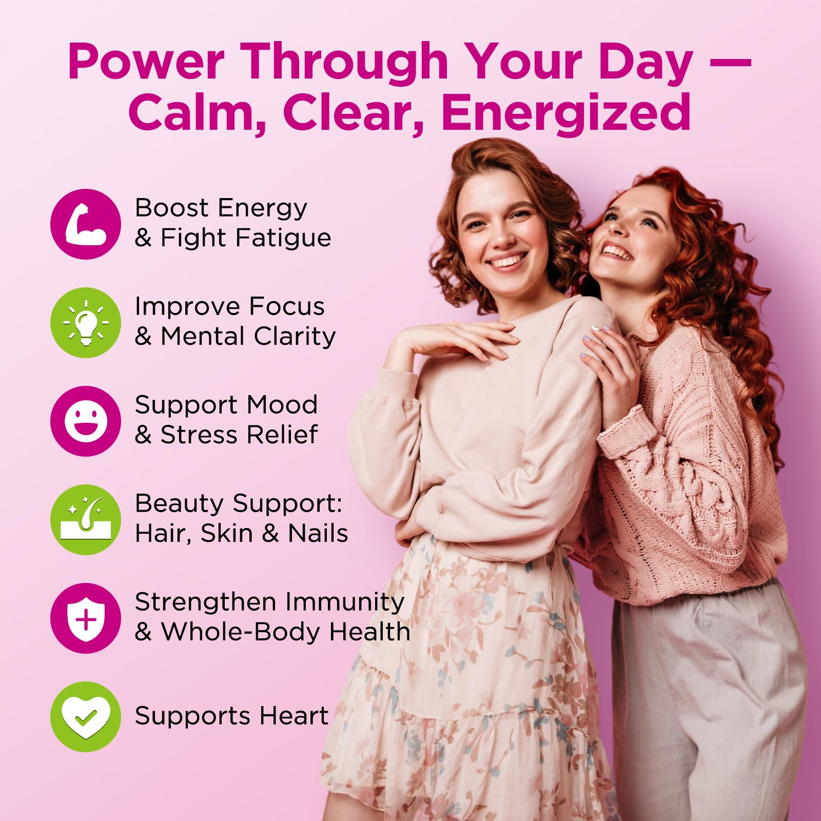 Vitamin B Complex Gummies for Women & Me, Vitamin B12, B1, B2, B3, B6, B7, B9 with Vitamin C, Zinc, Magnesium & CoQ10 for Energy, Brain, Nervous System & Mood, - PrimeBioHealth - canada supplements