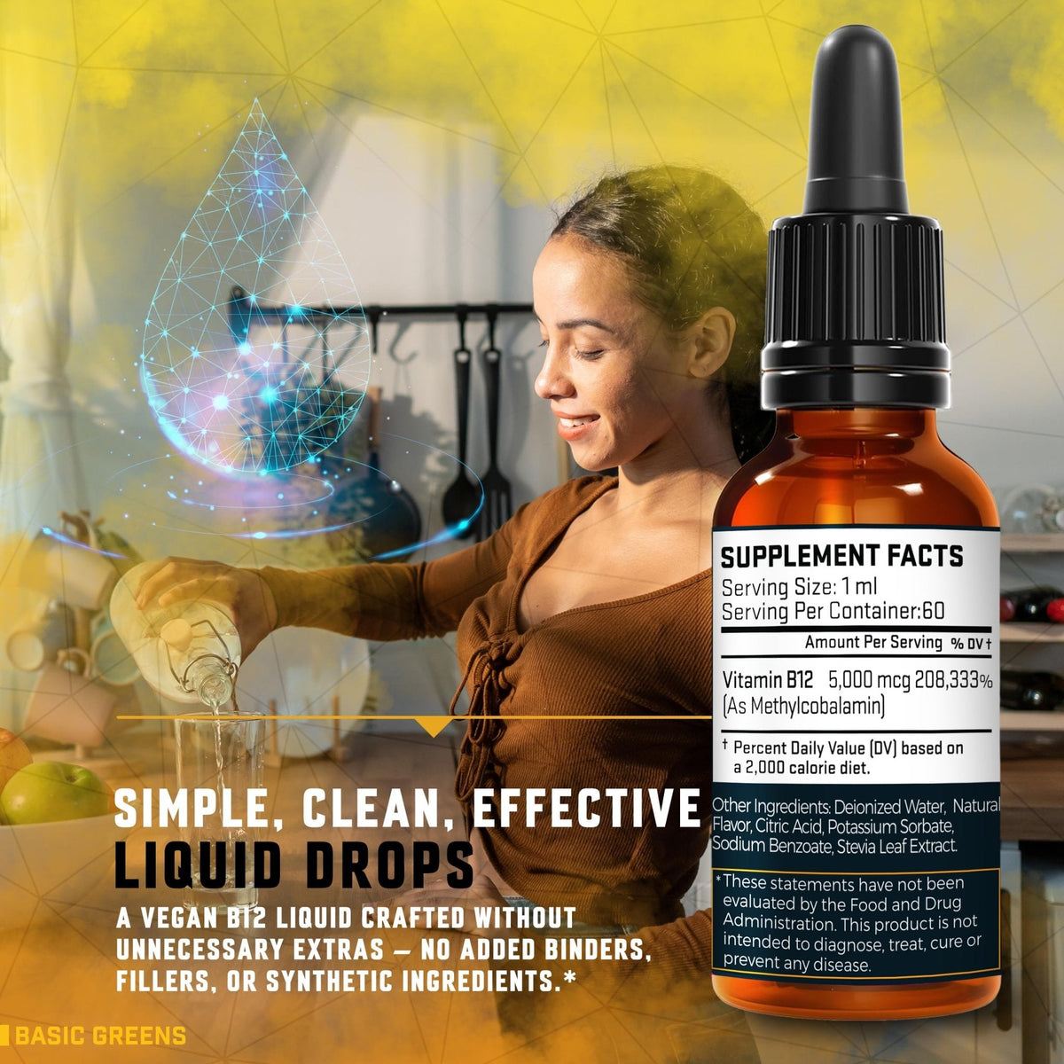 Vitamin B12 Sublingual Liquid Drops 5000 mcg – Vegan Methyl B-12 Supplement for Energy & Focus – B 12 Vitamin for Women & Men - PrimeBioHealth - canada supplements