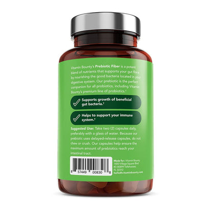 Vitamin Bounty Prebiotic Capsules - PreforPro® Prebiotics Supplement for Women & Men Digestive Health & Advanced Gut Health – No Fiber, No Bloating - PrimeBioHealth - canada supplements