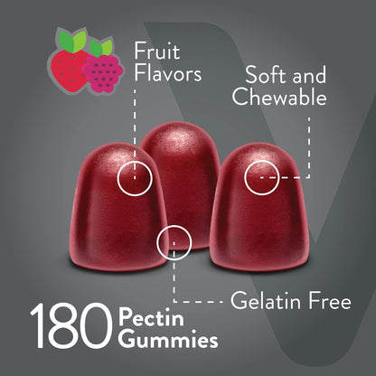 VITEEY Prebiotic Fiber Gummies for Adults, 7g - Gut Health & Digestive Soluble Fiber Supplement Gummies - Zero Sugar Added, Vegan, Gluten-Free - 180 Count - PrimeBioHealth - canada supplements