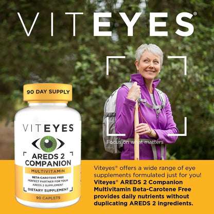 Viteyes Classic AREDS 2 Companion Beta-Carotene Free Multivitamin Supplement, Comprehensive Multivitamin Formula - PrimeBioHealth - canada supplements