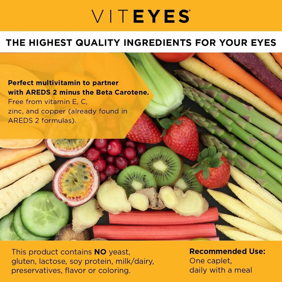 Viteyes Classic AREDS 2 Companion Beta-Carotene Free Multivitamin Supplement, Comprehensive Multivitamin Formula - PrimeBioHealth - canada supplements