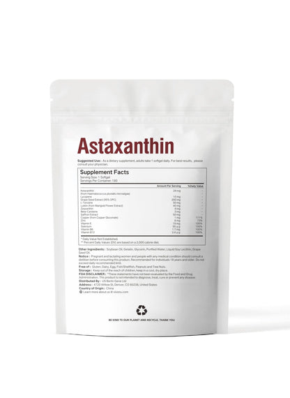 VivoNu 14-in-1 Astaxanthin 24mg & Lutein 40mg with Zeaxanthin Supplements, 6 Month Supply, Fresh Microalgae Source, Gluten Free Non-GMO, Supports Eye - PrimeBioHealth - canada supplements