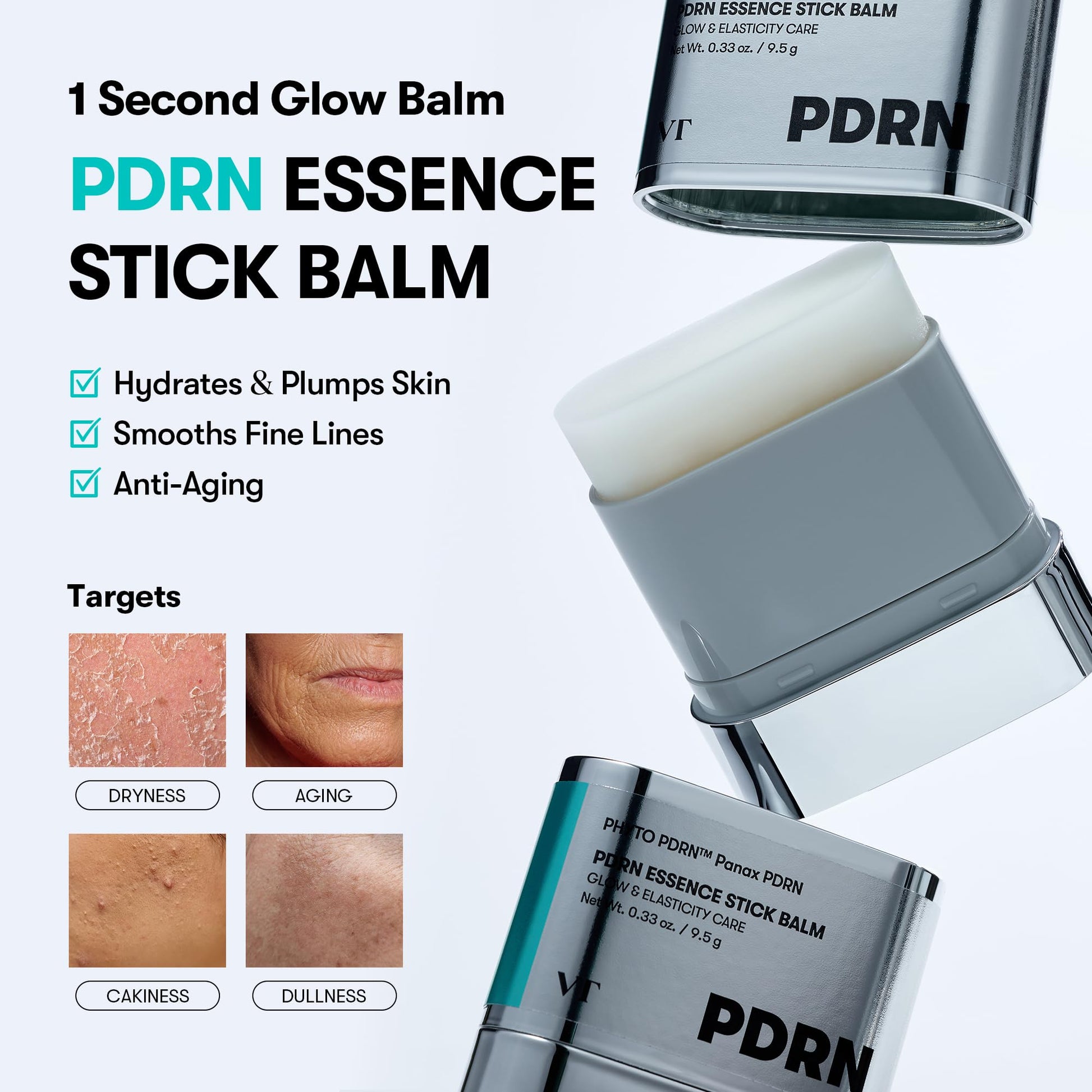 VT COSMETICS PDRN Essence Stick Balm, PDRN Collagen Multi Wrinkle Stick, All-in-One Eye & Neck Treatment - PrimeBioHealth - canada supplements