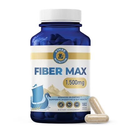 Vykee Nutrition Advanced Fiber Complex – Psyllium Husk, Aloe Vera, Chia & Flax Seed | Vegan, Non-GMO | Supports Digestive Health, Regularity & Gut Wellness | 180 Capsules - PrimeBioHealth - canada supplements