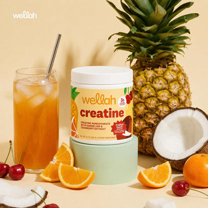Wellah Creatine for Women - Creatine Monohydrate with Dandelion & Cranberry Extract (50 Servings, Strawberry Lemonade) | Creatine Monohydrate with Dandelion & Cranberry Extract - PrimeBioHealth - canada supplements