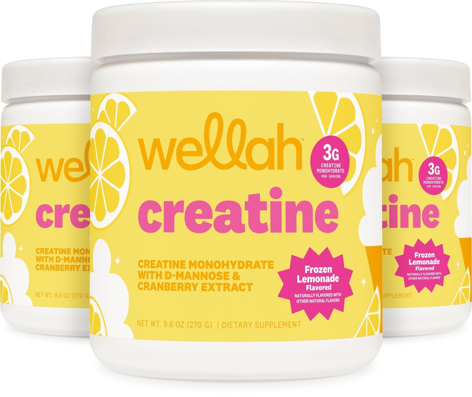 Wellah Creatine for Women - Creatine Monohydrate with Dandelion & Cranberry Extract (50 Servings, Strawberry Lemonade) | Creatine Monohydrate with Dandelion & Cranberry Extract - PrimeBioHealth - canada supplements