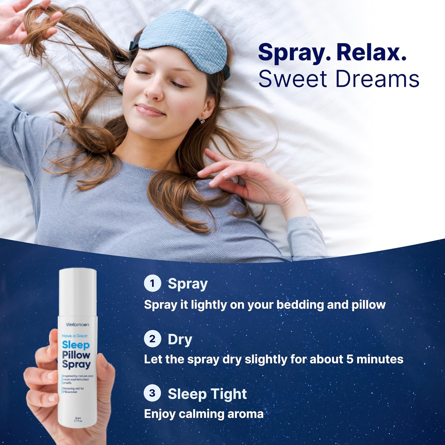 Wellamoon Nighttime Relaxation Duo – Lavender Pillow Spray & Botanical Wellness Patches with Melatonin – Evening Self-Care Routine for Adults - PrimeBioHealth - canada supplements