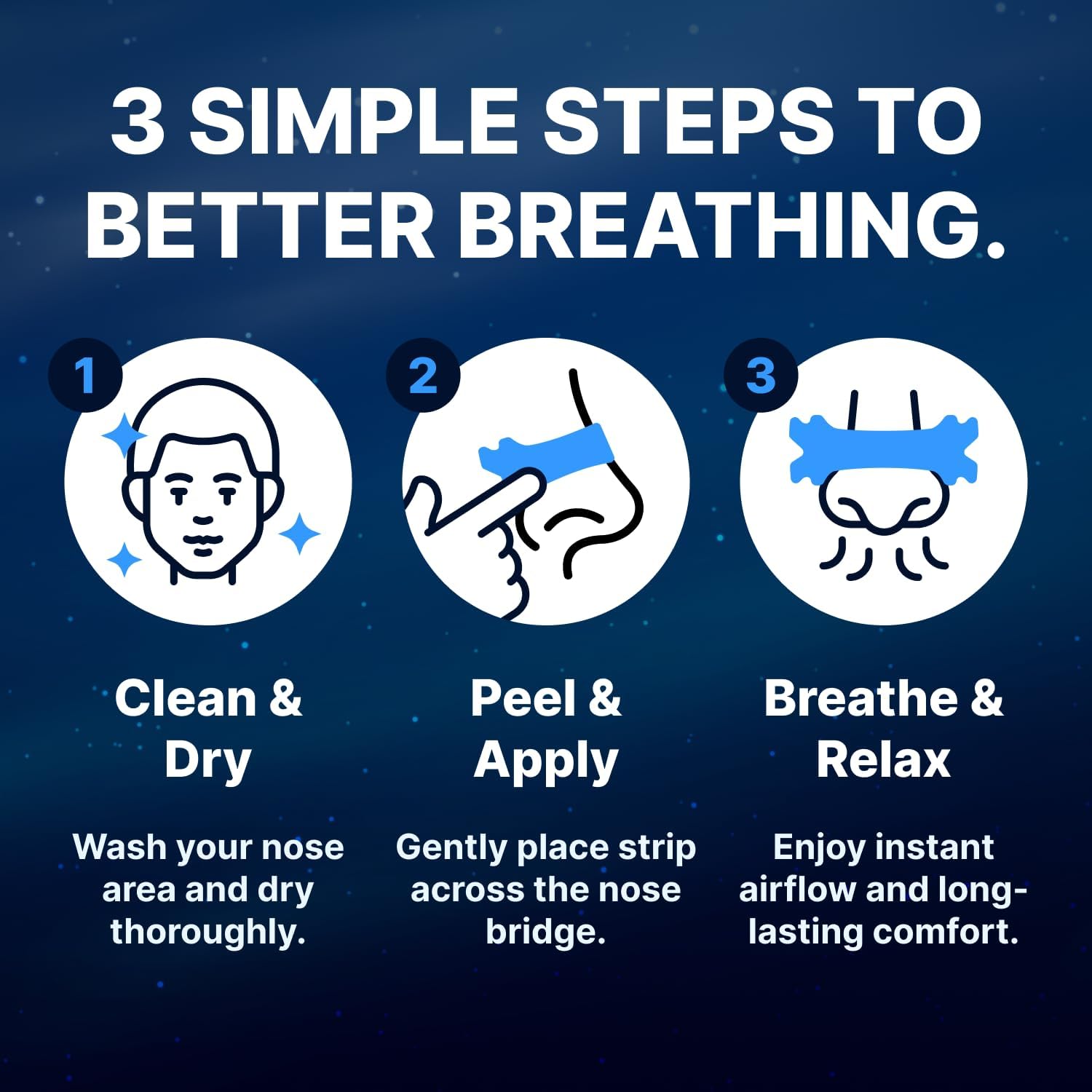 Wellamoon Nose Strips for Breathing (30 Ct) - Breathe Easy & Right Nasal Strips for Snoring & Sleeping - Oil & Sweat Proof Adhesive Snoring Solution- Improves Oxygen Intake, Sleep & Reduces Snoring - PrimeBioHealth - canada supplements