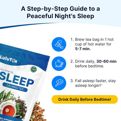 Wellamoon Sleep Patches & Lulutox Sleep Tea Bundle (84 Patches & 28 Servings) - PrimeBioHealth - canada supplements