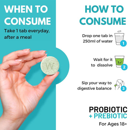 Wellbeing Nutrition Daily Probiotics + Prebiotics | Improve Metabolism, Acidity Relief, Digestion & Gut Health | 18 Billion CFU Organic Probiotics Supplement - PrimeBioHealth - canada supplements