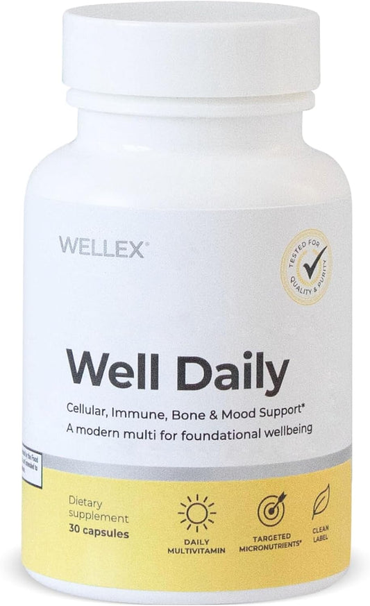 Wellex Well Daily – Modern Multivitamin – Bioavailable Nutrients for Immune, Cellular & Bone Health Support - PrimeBioHealth - canada supplements