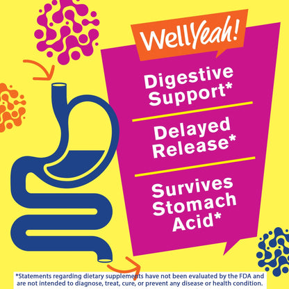 WellYeah Probiotics for Women Gummies - 10 Billion CFU - for Digestive Support, Gut Health, and Feminine Health Support - Natural Sourced Flavors - Vegan - PrimeBioHealth - canada supplements