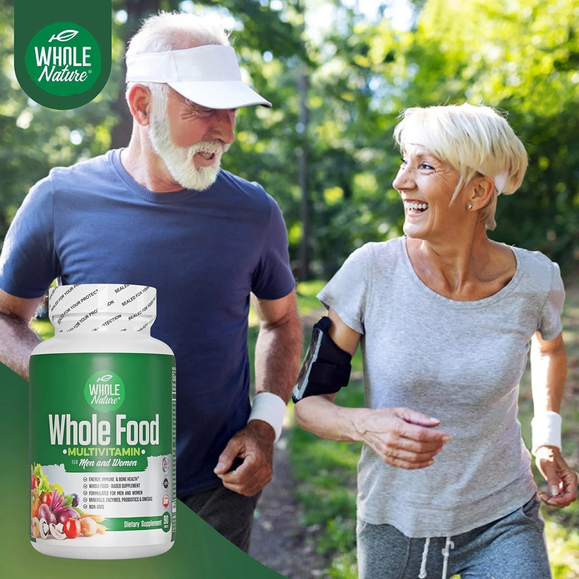 Whole Nature Whole Food Multivitamin for Men and Women Complete Daily Superfood Vitamins Plus Minerals Digestive Enzymes - PrimeBioHealth - canada supplements