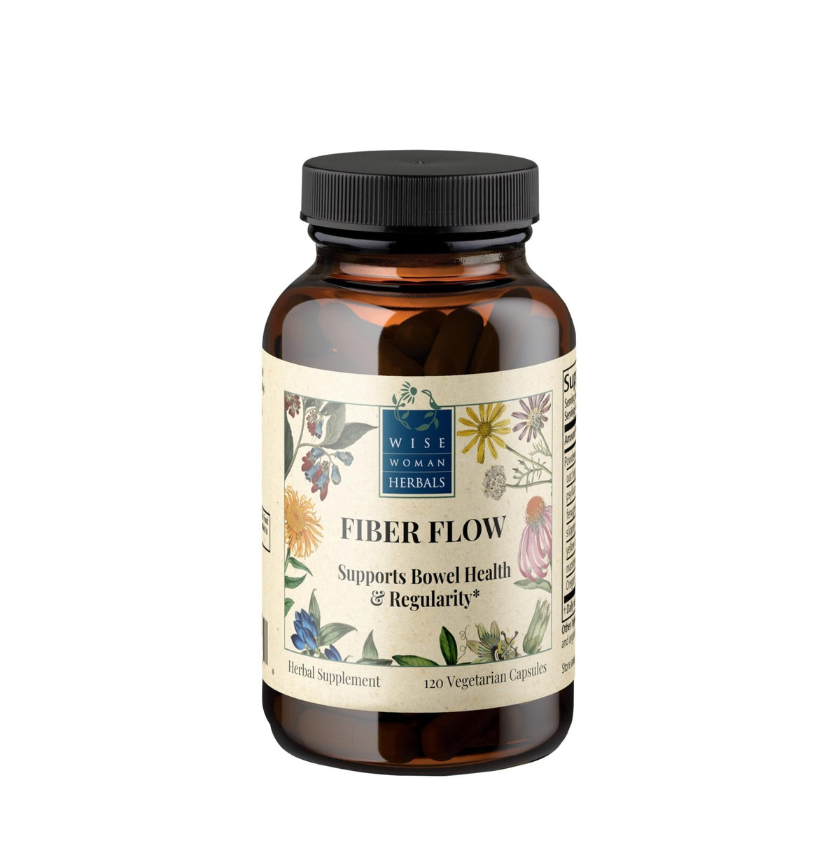 Wise Woman Herbals – Fiber Flow Capsules 120 Count – Supports Healthy Digestive Function, Gut Health, Bowel Health and Regularity - PrimeBioHealth - canada supplements