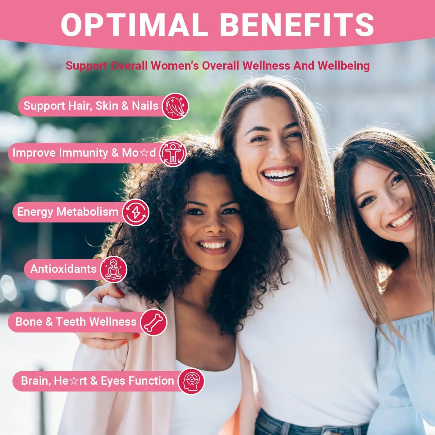 Wiszeen Sugar Free Methylated Multivitamin for Women Gummies, Biotin, Collagen, Calcium, Magnesium, Inositol, Folate, Iron, Vitamin A, C, D, E - PrimeBioHealth - canada supplements