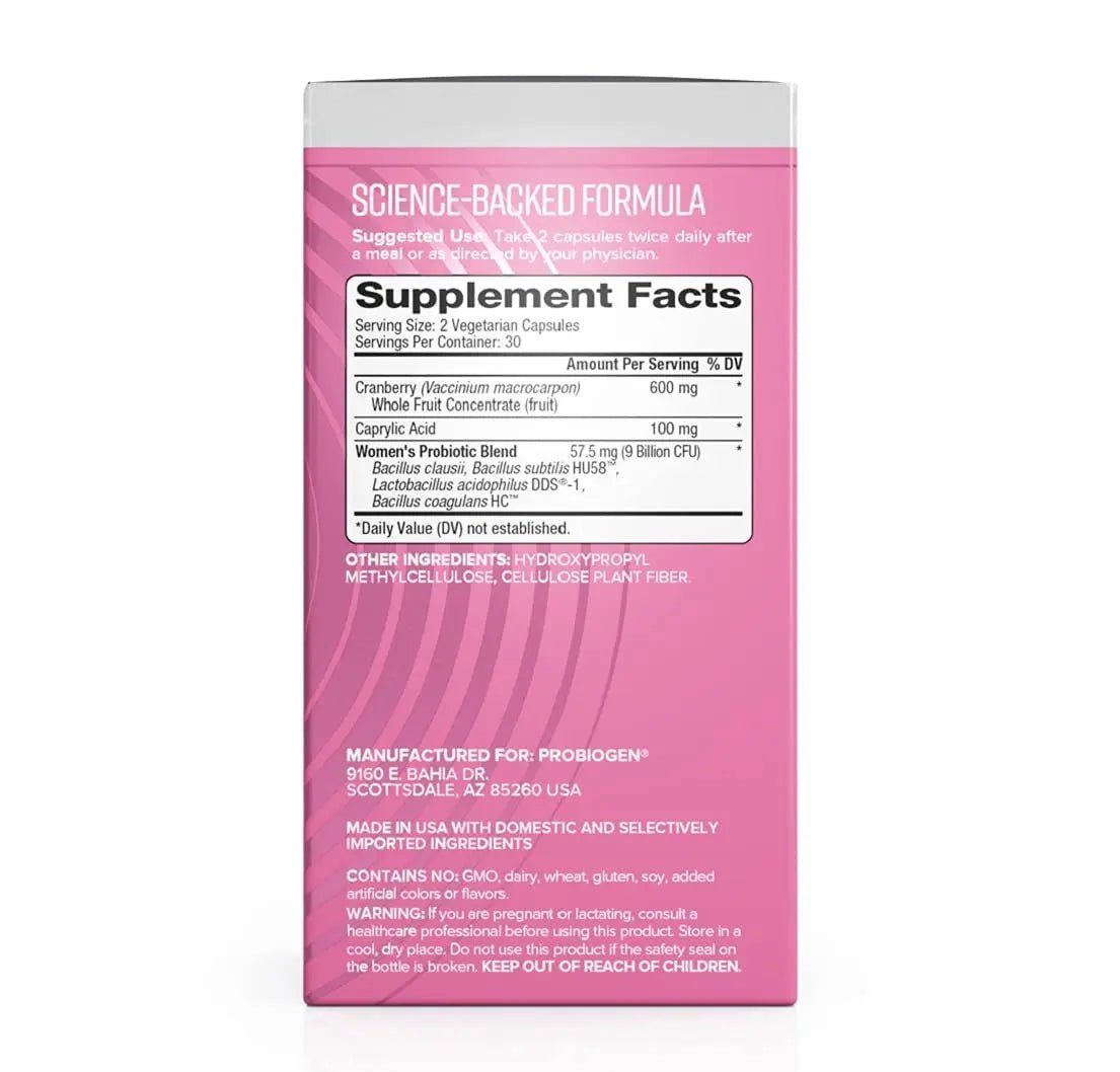 Women’s Daily Probiotic Supplement – Vitality Probiotic with Smart Spore Technology, Lactobacillus Cultures, Gut & Vaginal Health Support, Gluten-Free, Non-GMO - 60 Capsules - PrimeBioHealth - canada supplements