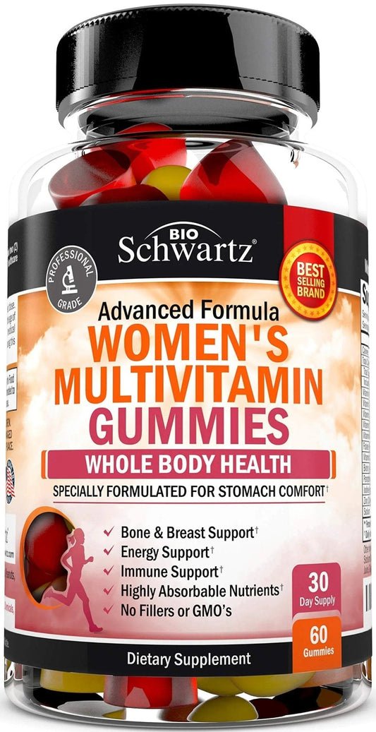 Women's Multivitamin Gummies with Vitamin A C B6 B12 D & E Vitamins for Immune Support - Gummy Multivitamin for Women - PrimeBioHealth - canada supplements