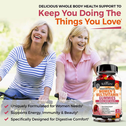 Women's Multivitamin Gummies with Vitamin A C B6 B12 D & E Vitamins for Immune Support - Gummy Multivitamin for Women - PrimeBioHealth - canada supplements