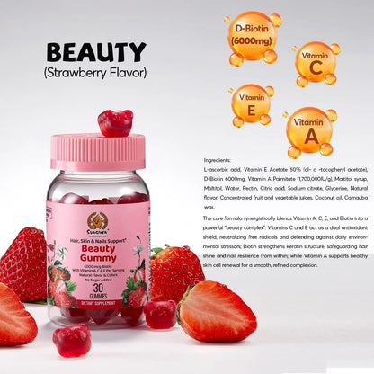 Women's Multivitamin Gummy Pack, 3 Support for Hair Skin Nails Sleep Daily Health, Vitamins A, D, C, E, Biotin, Ashwagandha - PrimeBioHealth - canada supplements