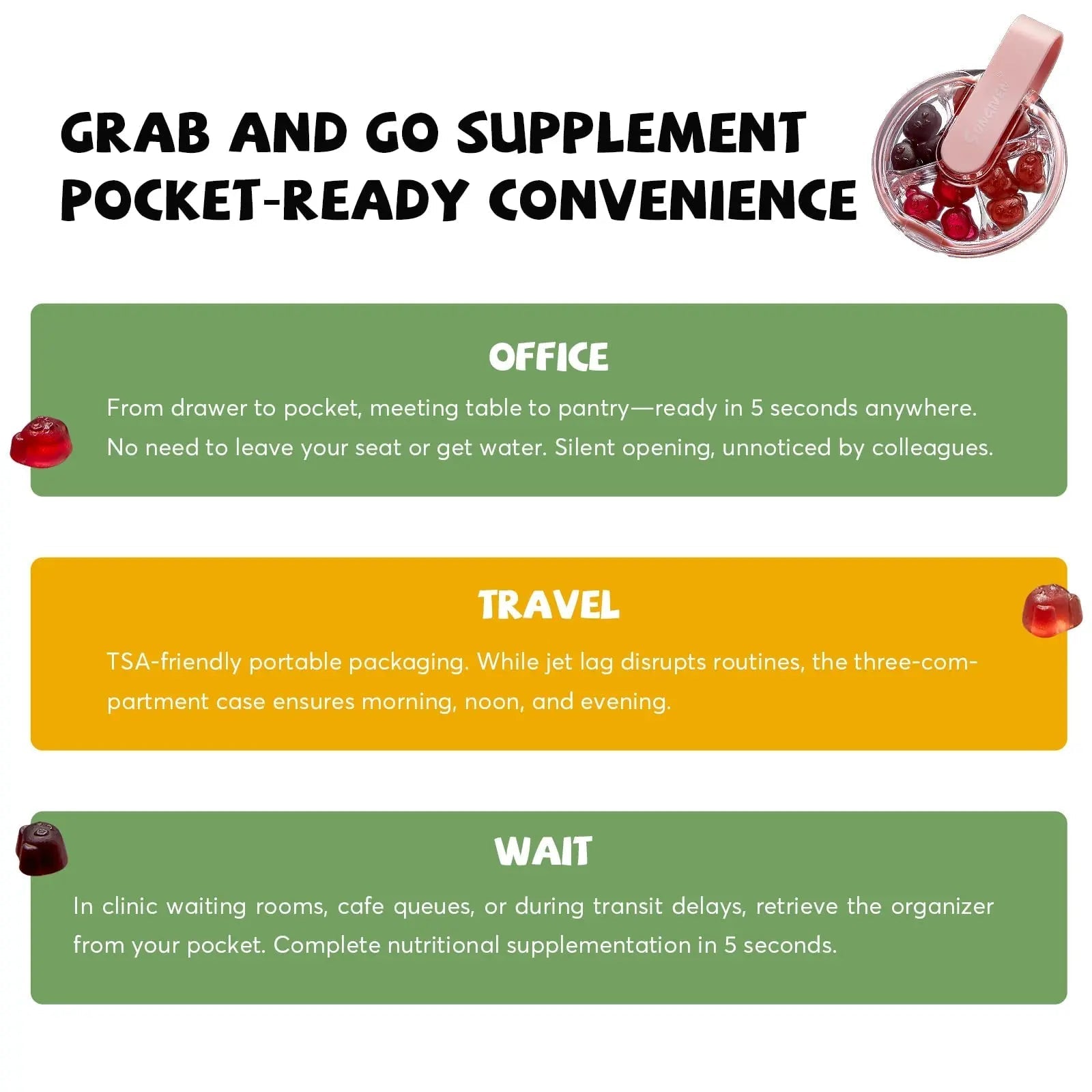 Women's Multivitamin Gummy Pack, 3 Support for Hair Skin Nails Sleep Daily Health, Vitamins A, D, C, E, Biotin, Ashwagandha - PrimeBioHealth - canada supplements