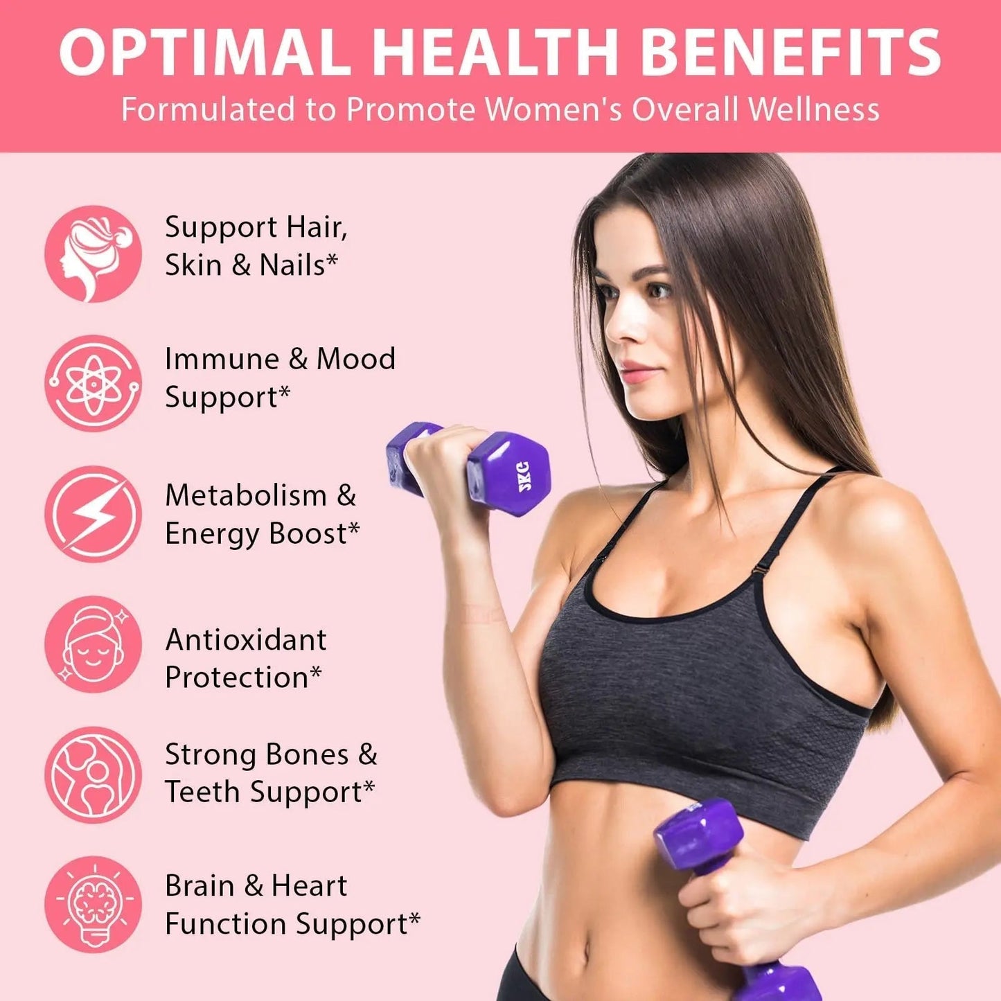 Women's Multivitamin Gummy, Vitamins A, C, D, E, K, B6, and B12 Womens Daily Multivitamin Gummy for Hair,Skin & Nails, Immune Energy - PrimeBioHealth - canada supplements