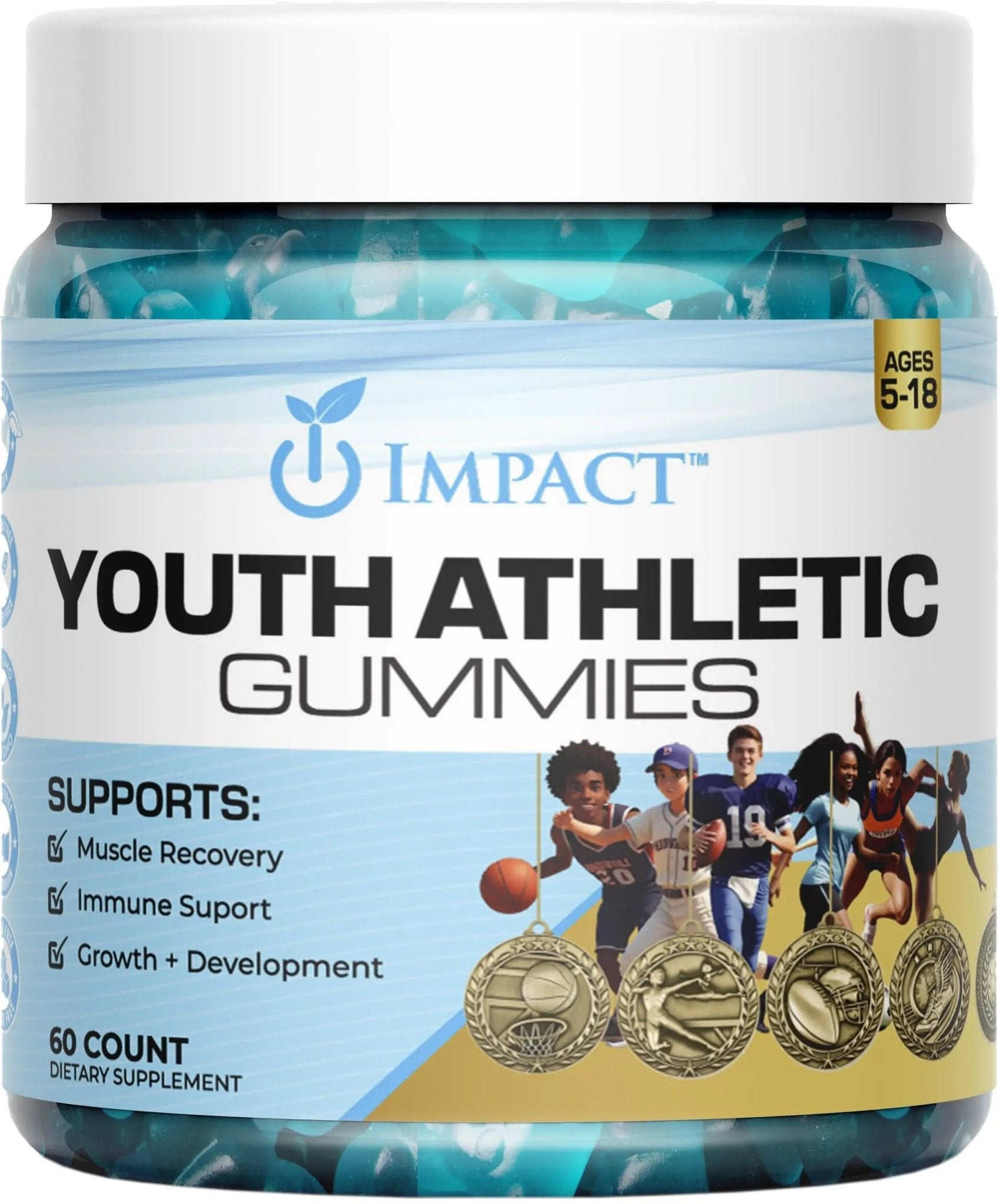 Youth Athletic Gummies – Kids Multivitamin Gummies with Essential Nutrients, Immune & Energy Support, Vegan & Gelatin-Free - PrimeBioHealth - canada supplements
