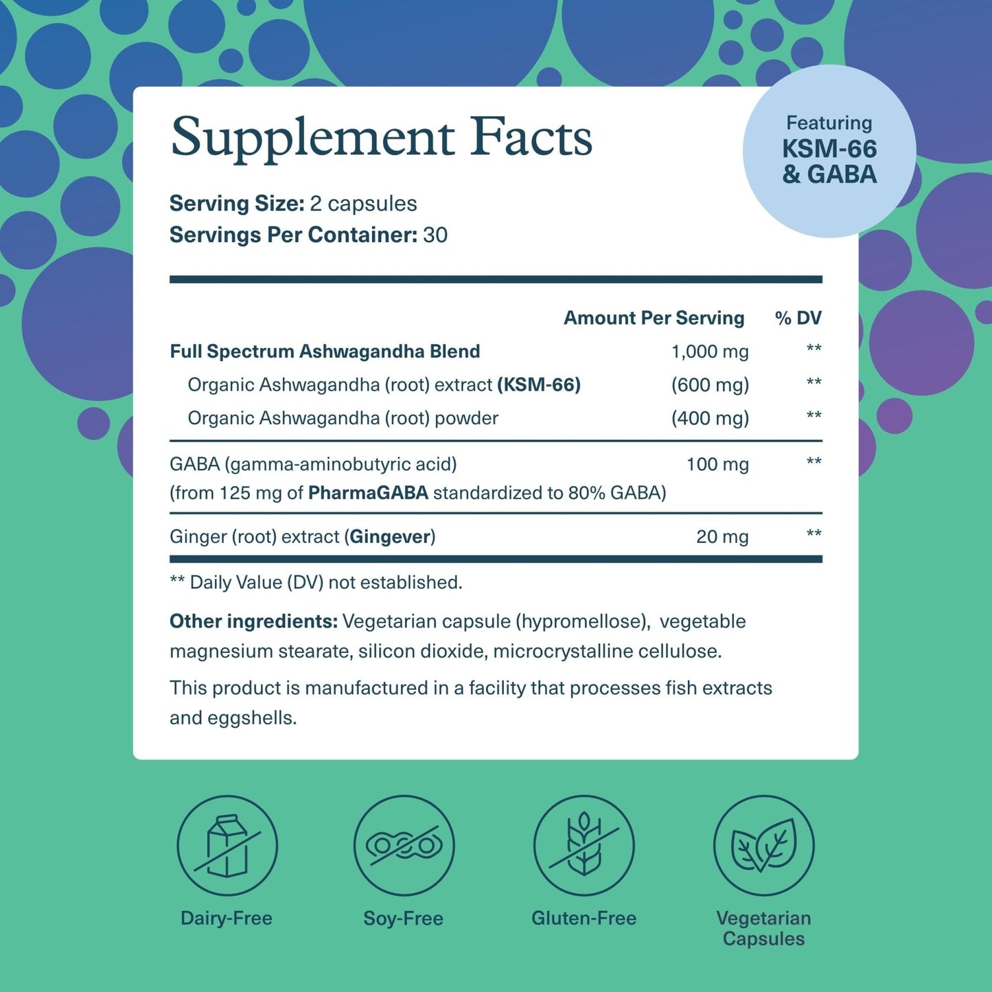 Youtheory Ashwagandha + GABA - Adaptogenic Blend with Organic KSM-66 & Ginger - Aids Stress Relief & Mood* - Supports Energy Levels - PrimeBioHealth - canada supplements