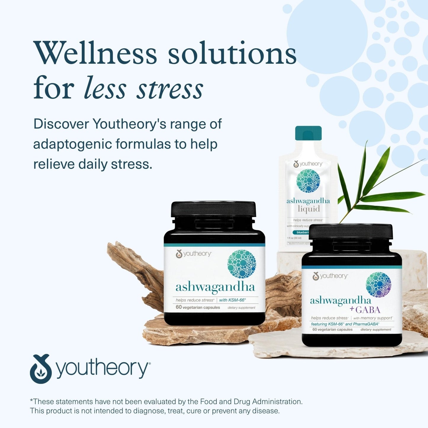 Youtheory Ashwagandha - with Organic KSM-66 Ashwagandha - Herbal Blend to Support Stress Relief & Energy Levels* - Helps Support Mood* - 60 Vegetarian Capsules (30-Day Supply) - PrimeBioHealth - canada supplements
