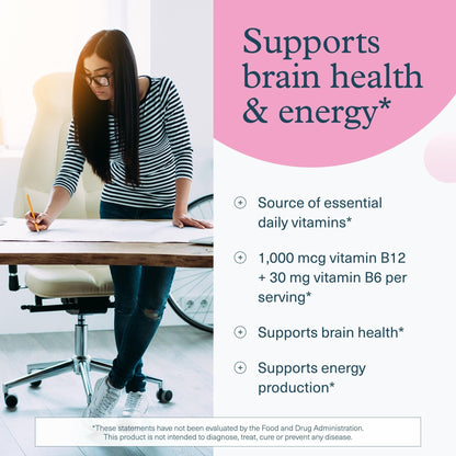Youtheory B12B6 - Vitamin B12 & B6 - Supports Mood, Nervous System & Metabolism* - Aids Memory & Stress Management* - PrimeBioHealth - canada supplements