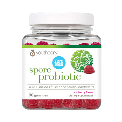 Youtheory Spore Probiotic Zero Sugar Gummy 90ct - PrimeBioHealth - canada supplements