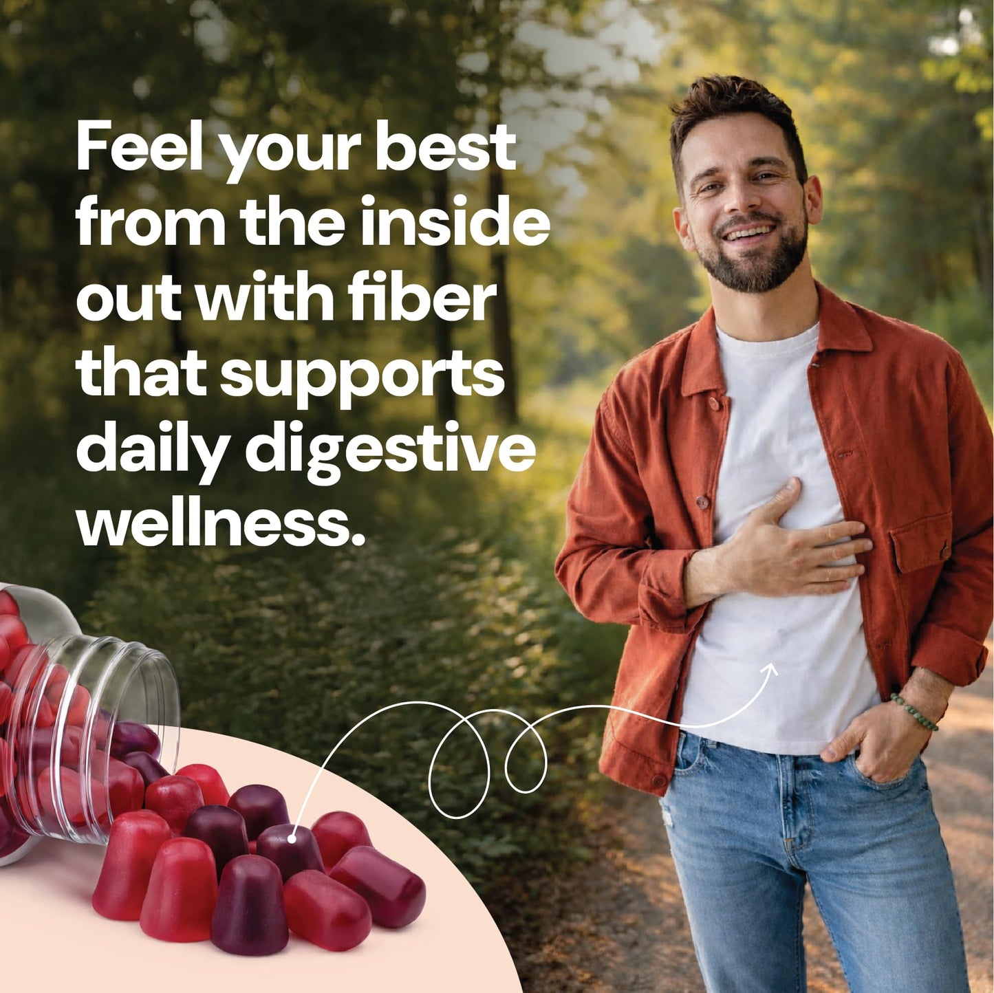 YUM-V'S - Prebiotic Fiber Gummies for Adults & Kids - 5g Digestive Aid Gummy Fiber Supplement - Keto Friendly Prebiotic Daily Fiber - PrimeBioHealth - canada supplements