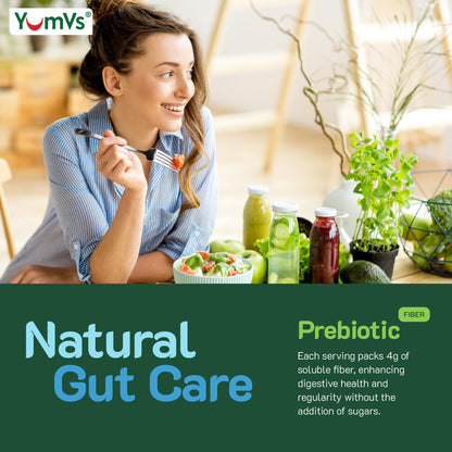 YumVs Sugar Free Prebiotic Fiber Gummies for Adults and Kids - Berry Flavor - Kosher Halal 4g High Fiber Supplement for Women and Men - PrimeBioHealth - canada supplements