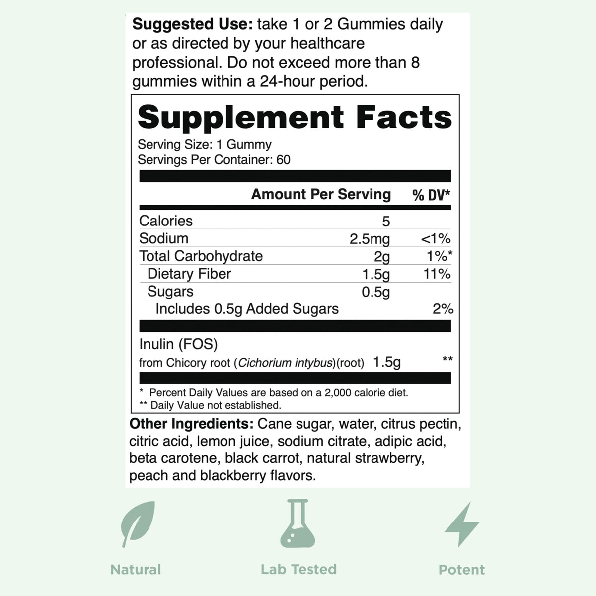 Yuve Prebiotic Fiber Gummies - Delicious - 3g Soluble Fiber Supplement - Supports Digestive Health & Regularity - Vegan & Gluten-Free Fiber Gummies for Adults & Kids - PrimeBioHealth - canada supplements
