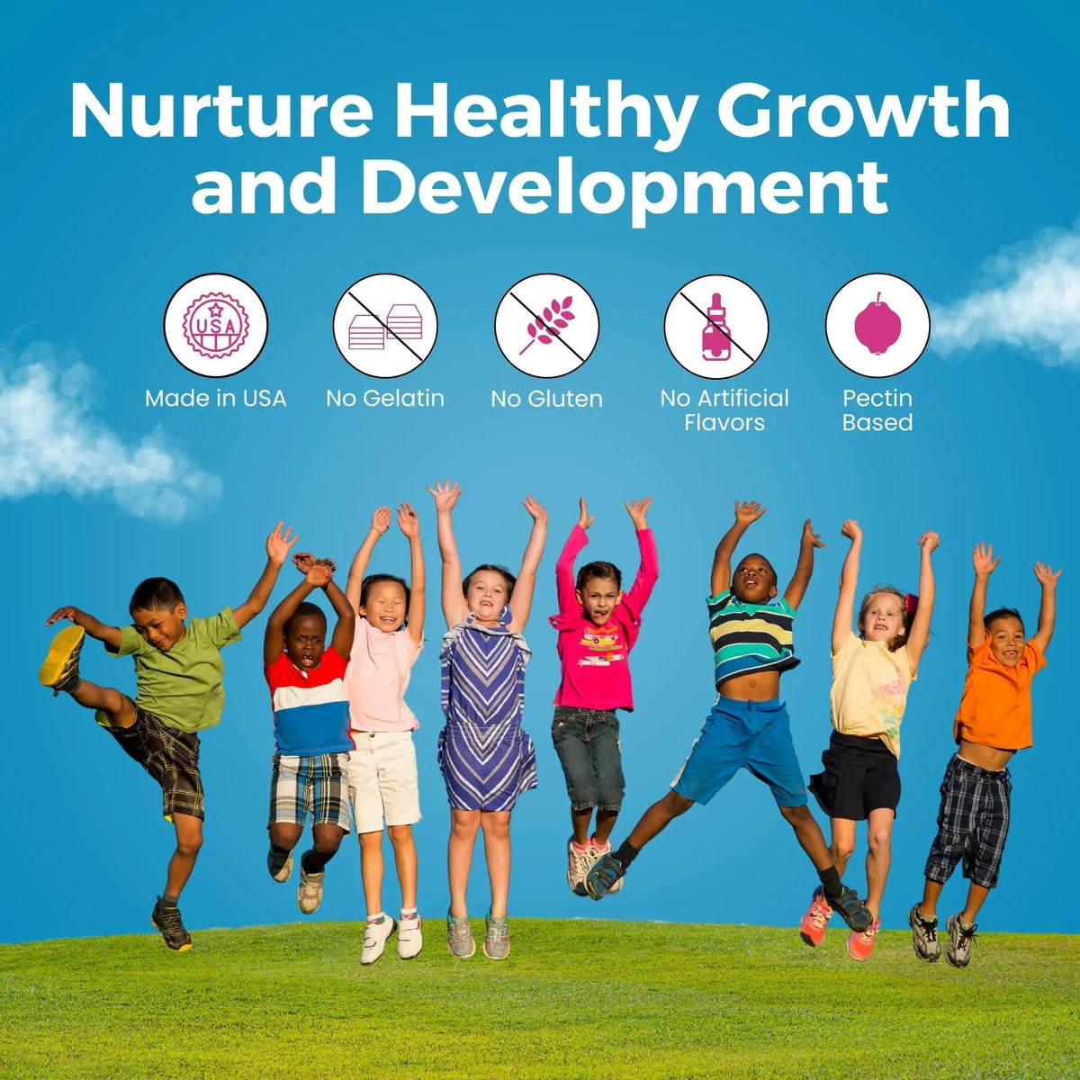Zaytun Halal Vitamins for Kids Multivitamin Gummies, Naturally Sourced Vitamin A, C, D, E, B6, B12, Biotin - Vegetarian, No Gelatin - PrimeBioHealth - canada supplements