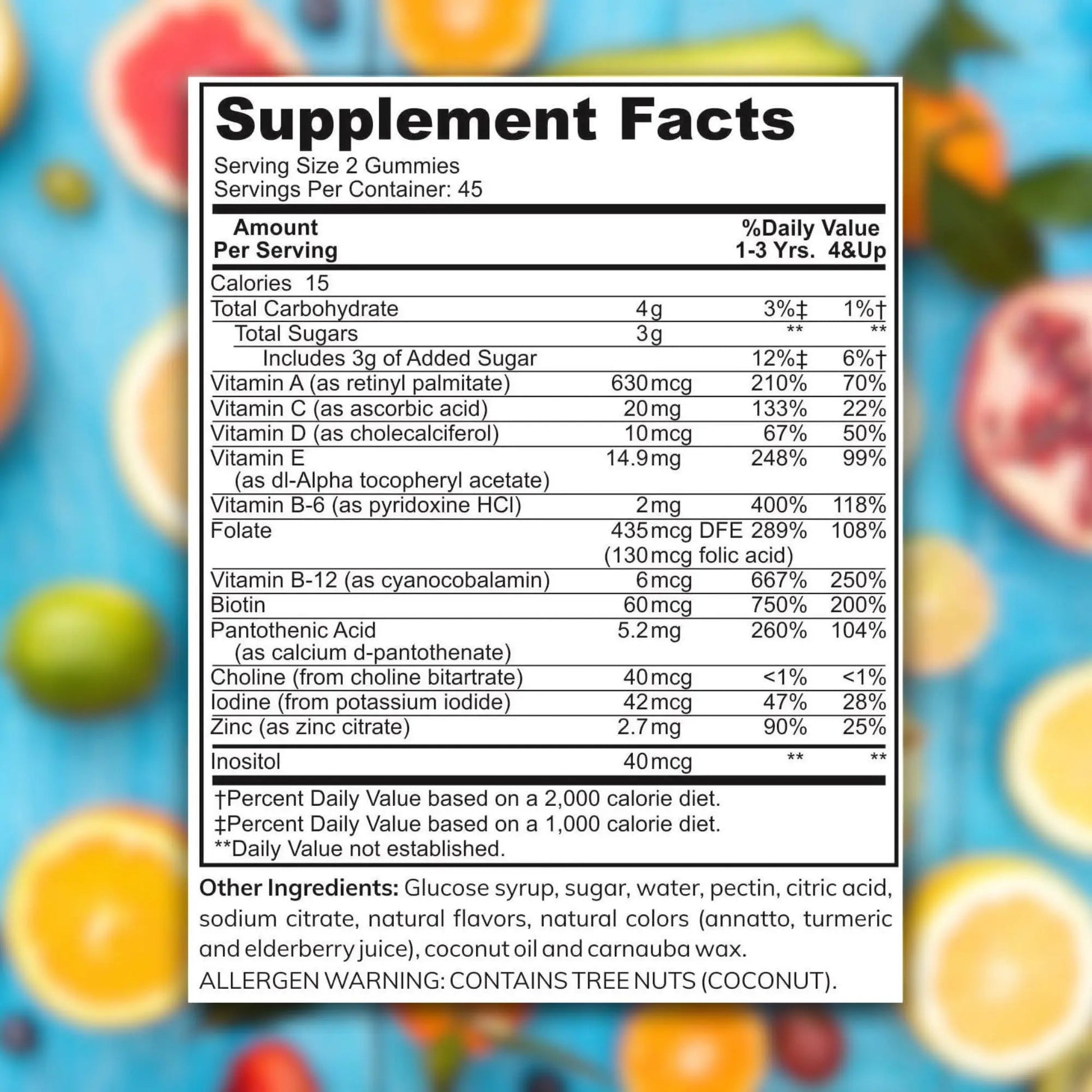 Zaytun Halal Vitamins for Kids Multivitamin Gummies, Naturally Sourced Vitamin A, C, D, E, B6, B12, Biotin - Vegetarian, No Gelatin - PrimeBioHealth - canada supplements