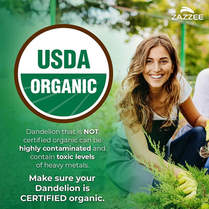 Zazzee Urinary Tract Cleanse & Detox Bundle | USDA Organic Dandelion Root Extract Capsules Plus D-Mannose 1000mg Capsules for UT & Bladder Cleansing - PrimeBioHealth - canada supplements