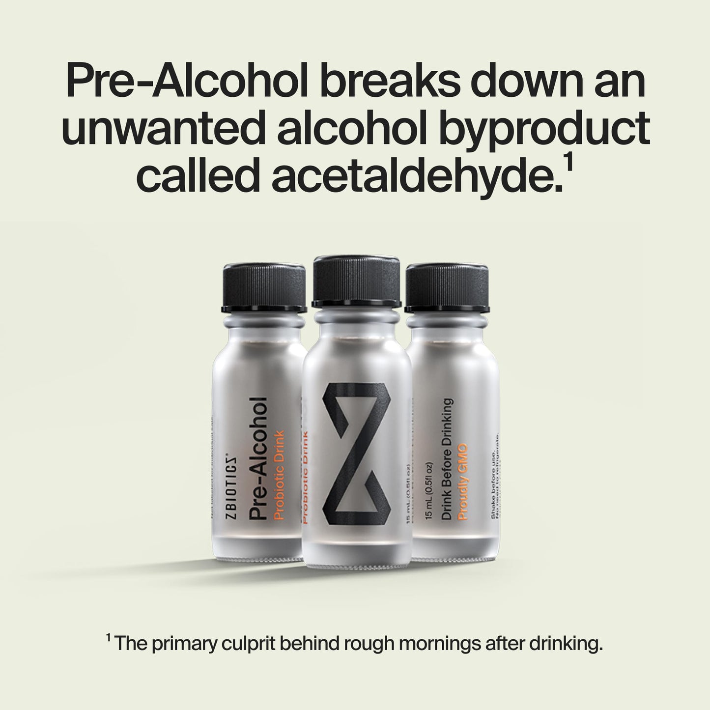 ZBiotics — Feel Better After Drinking, Wake Up Refreshed, Science-Backed, Patented Probiotic for Easier Mornings, Travel-Friendly, 3-Pack of 0.47 Fl Oz Bottles - PrimeBioHealth - canada supplements