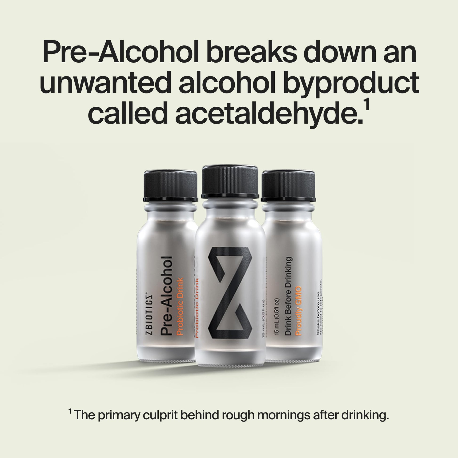 ZBiotics — Feel Better After Drinking, Wake Up Refreshed, Science-Backed, Patented Probiotic for Easier Mornings, Travel-Friendly, 3-Pack of 0.47 Fl Oz Bottles - PrimeBioHealth - canada supplements