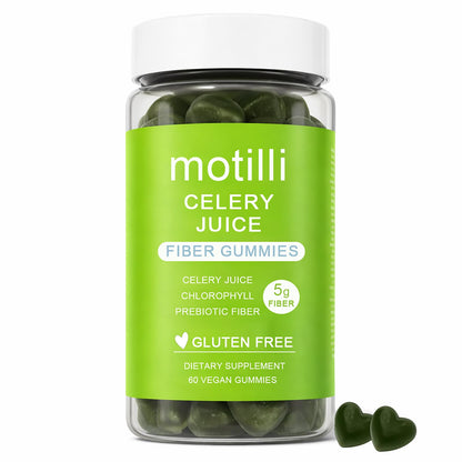 zdiwond Motilli Celery Juice Fiber Gummies, with Prebiotic Fiber and Botanical Ingredients, 60 Count - PrimeBioHealth - canada supplements