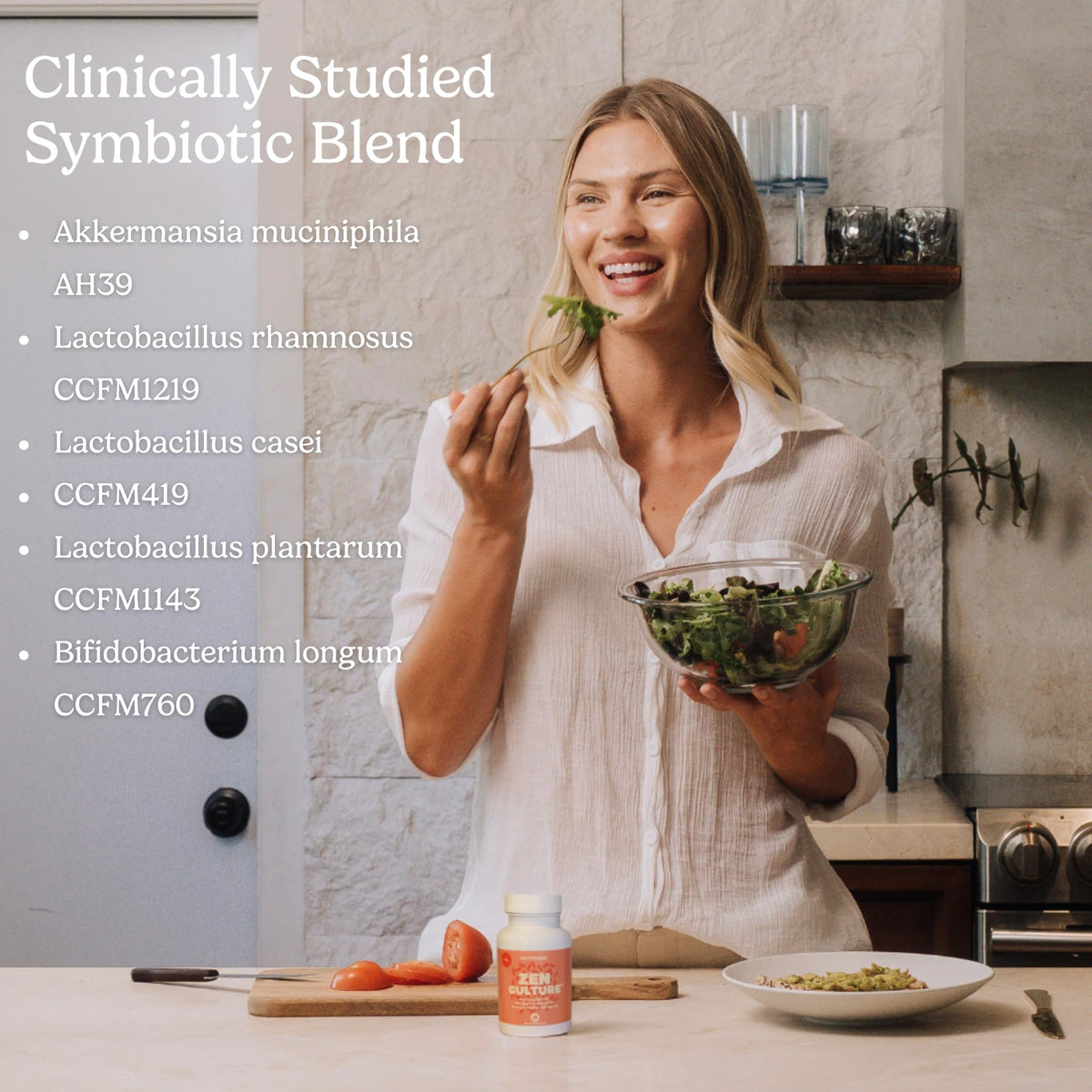 Zen Principle Zenculture™ – 4-in-1 Synbiotic Supplement (Probiotic + Prebiotic + Postbiotic + Digestive Enzymes) with CoreBiome®. Anti Bloating - PrimeBioHealth - canada supplements