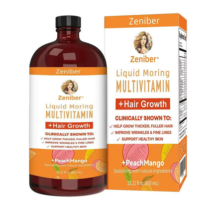 Zeniber MaayRuth Multivitamins Hair Growth| Liquid Multivitamin for Hair Growth | Biotin 10000mcg | Hair & Skin Support Supplement | - PrimeBioHealth - canada supplements