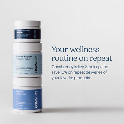 Zenwise Health No Bloat Digestive Enzymes for Gut Health, Gas & Bloating Relief - Multi Enzymes Digestion Supplement with Probiotics, Ginger - PrimeBioHealth - canada supplements