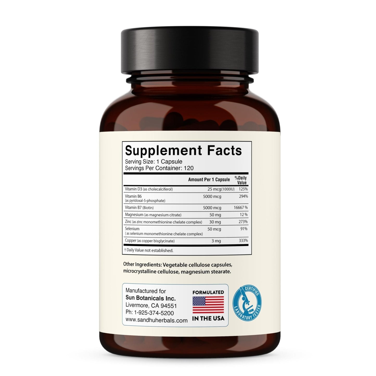 Zinc 30mg With Copper, Selenium & Vitamin D3 | 120 Capsules | Magnesium, Vitamin B6, Biotin | Absorbable Zink Supplements for Men & Women | Chelated Zinc - PrimeBioHealth - canada supplements